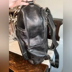 NWT Bed Stu Unisex Leather Lafe Backpack Black Dip Dyed Retail $425 Lafe | Bed Stu – Bed|Stü main image 2